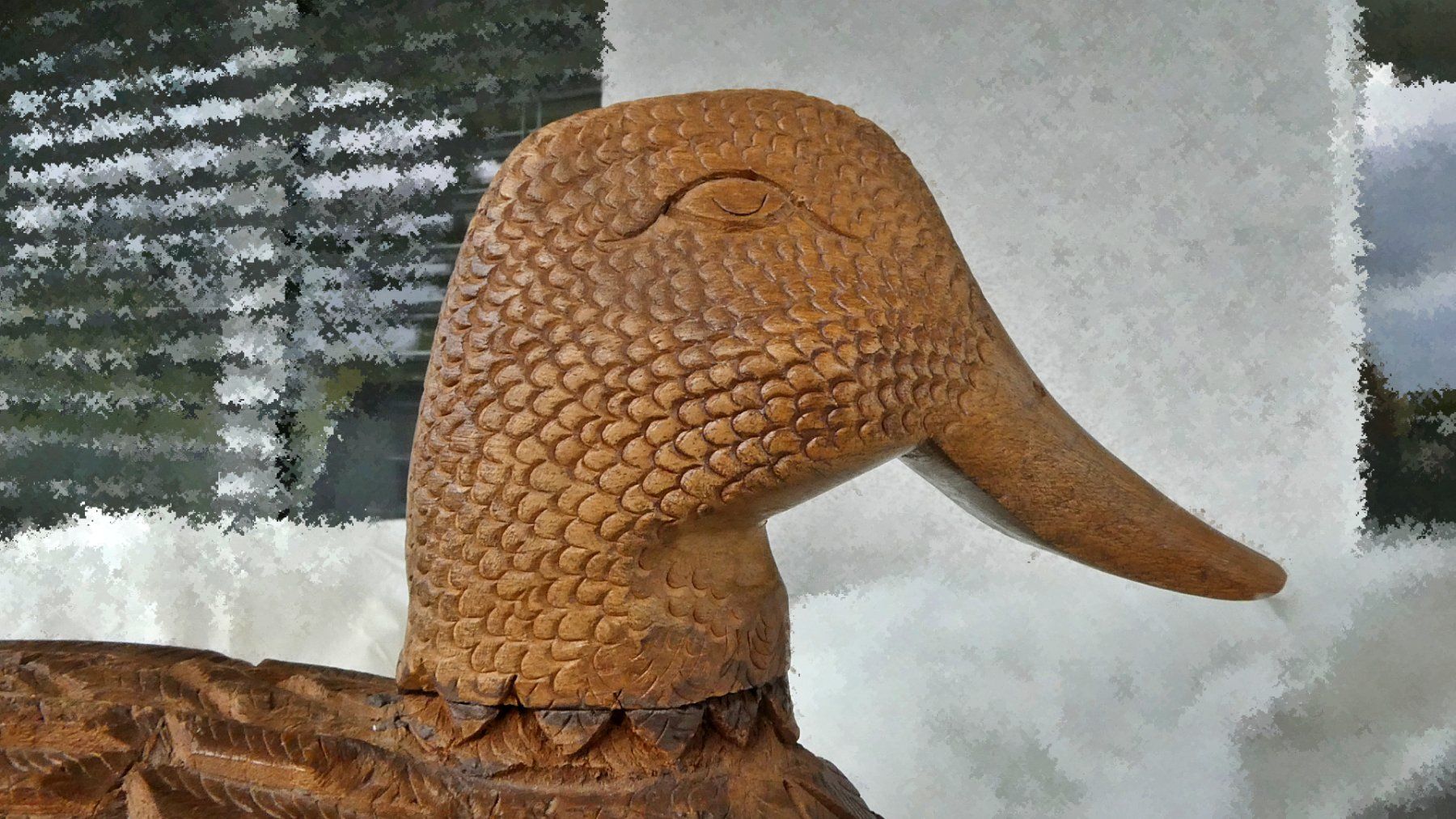 Statuette: Entenfigur aus Holz – Usato da Rubigen venduto da OPERNFREUND 1