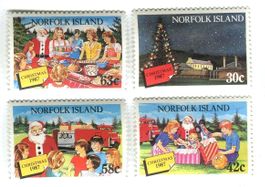 Briefmarken Weihnachtsmann. Norfolkinsel