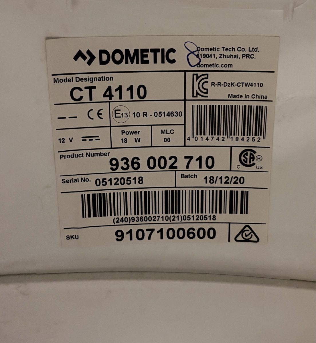 Dometic WC: Dometic CT4110 Camping Toilette NEU – Neu (gemäss Beschreibung) aus Ehrendingen von Nolo71 4