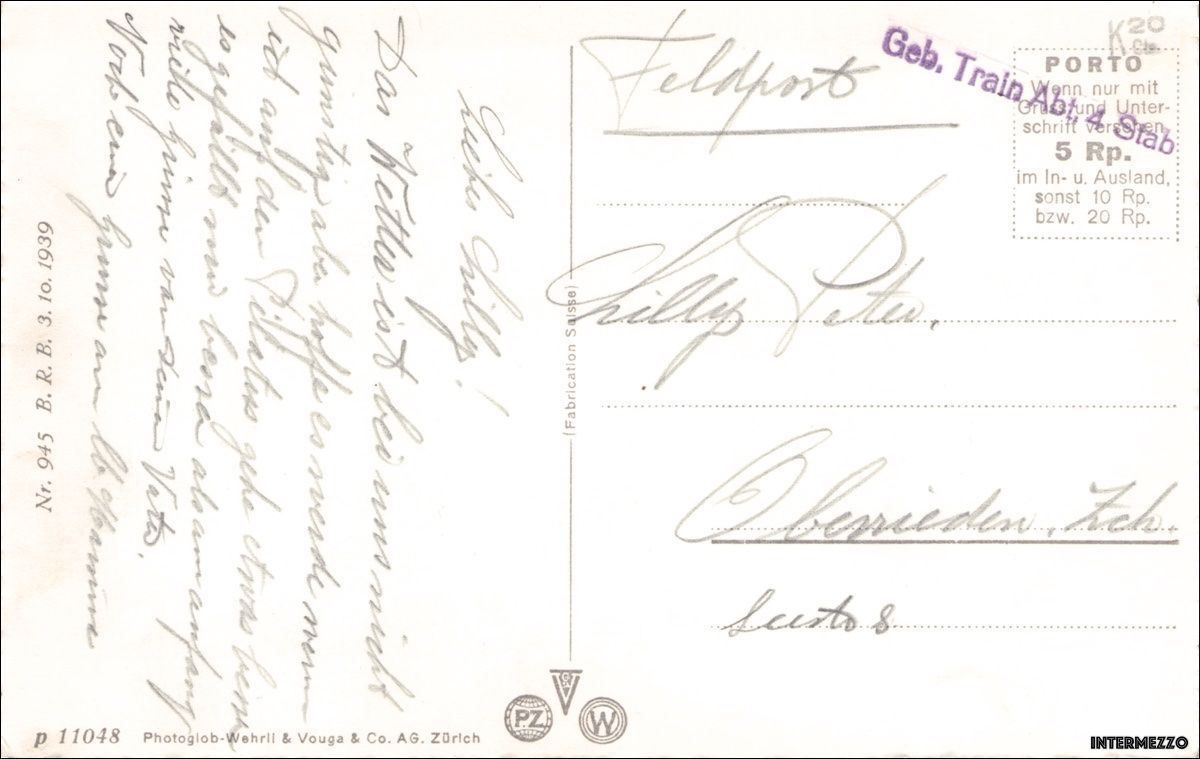 Ansichtskarten: Luzern // Tram Seebrücke Postauto 1939 – Gebraucht aus Basel von intermezzo12 1