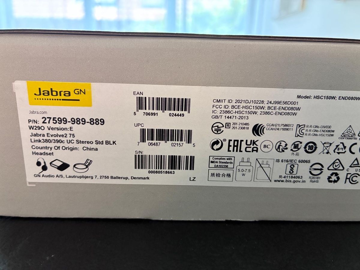 Jabra Kopfhörer: Jabra evolve 2 75 – Neu (gemäss Beschreibung) aus Erschwil von mel_65cm 1