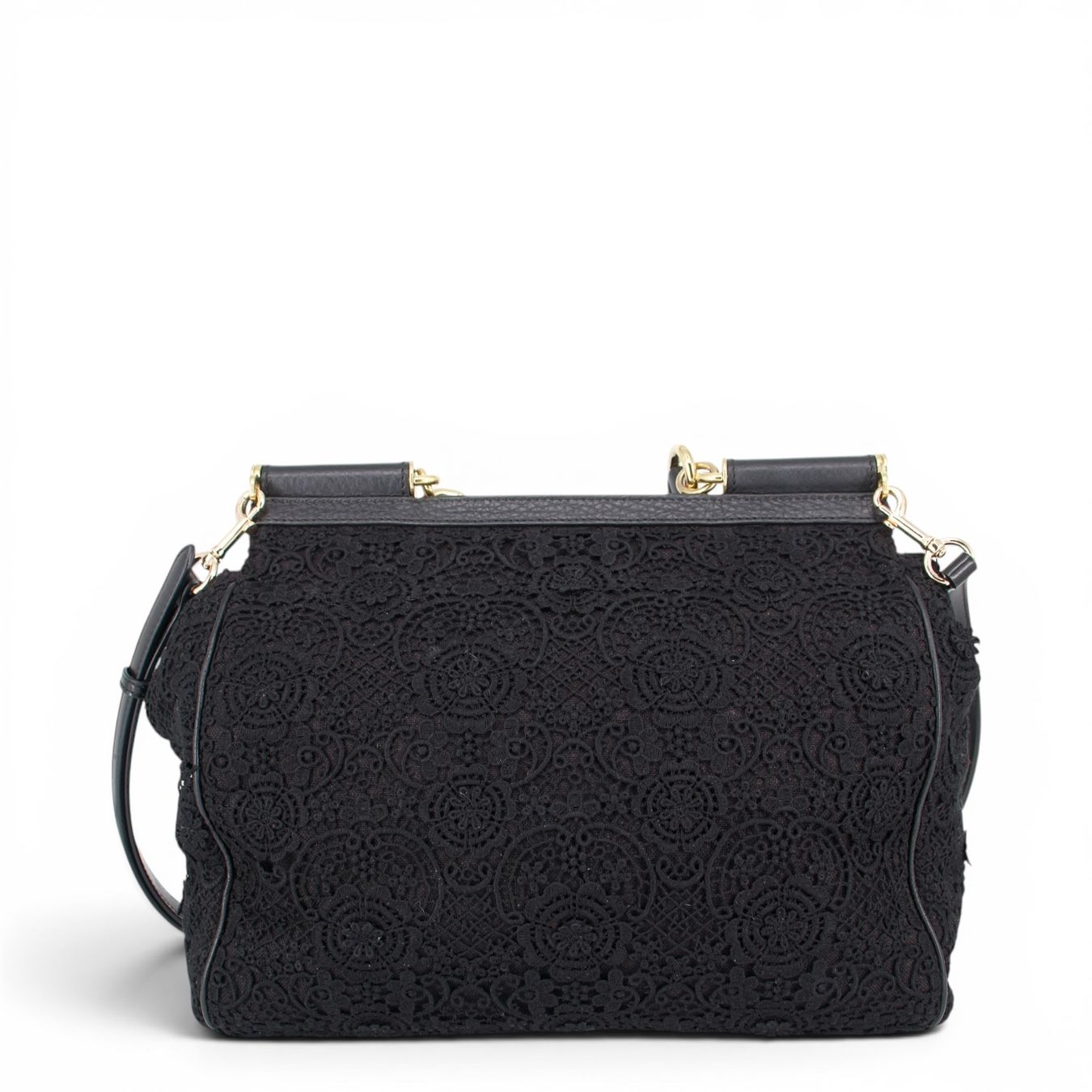 Dolce & Gabbana Borse da donna: Dolce & Gabbana Large Sicily Spitze schwarz – Usato da Binningen venduto da Designerlabels 3