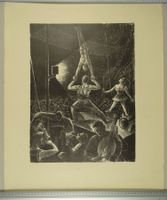 ZIRKUS, ARTISTEN, KAPELLE, LITHOGRAPHIE