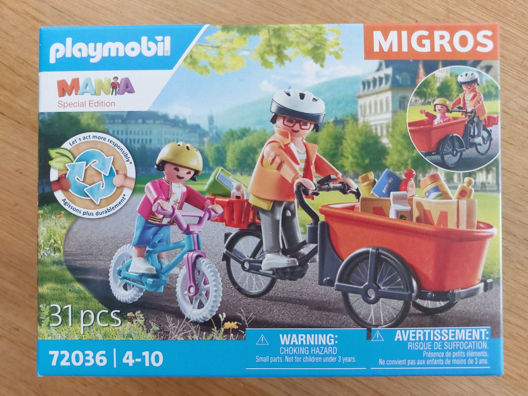 Playmobil Giocattoli: PLAYMOBIL 72036 Lastenrad – Nuovo e nell'imballaggio originale da Balterswil venduto da Steineparadies