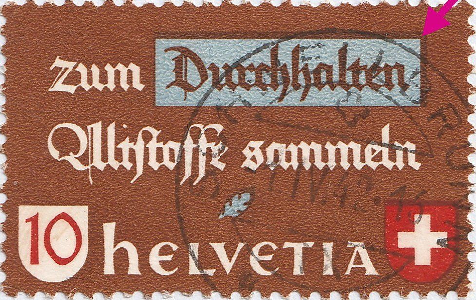 Tutti i francobolli: Altstoffverwertung 1942, Farbverschiebung – Usato da Aarburg venduto da Aare10