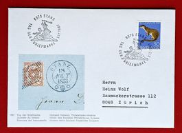 TAG DER BRIEFMARKE PRO JUVENTUTE WINKELRIED STANS 1967