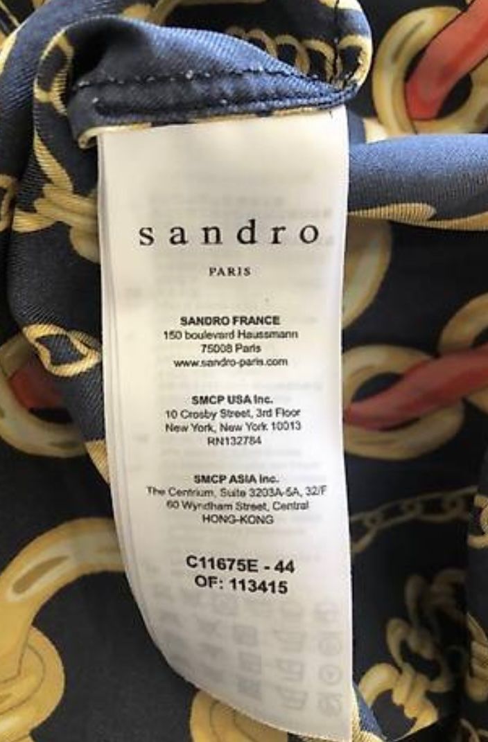 Sandro Camicette: Seiden Bluse von Sandro – Usato da Zürich venduto da Gza 3