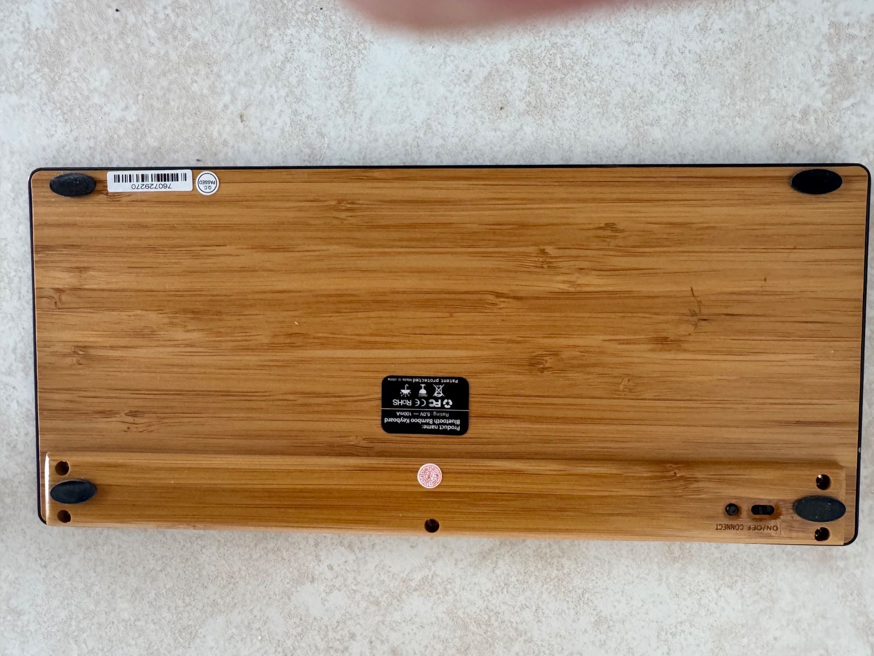 Tastiere: Bluetooth Bamboo Keyboard / Tastatur – Nuovo (secondo la descrizione) da Ersigen venduto da Simsim05 1