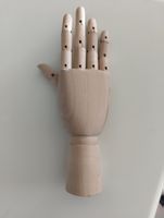 Main articulée en bois décoration/porte-bijoux, etc...