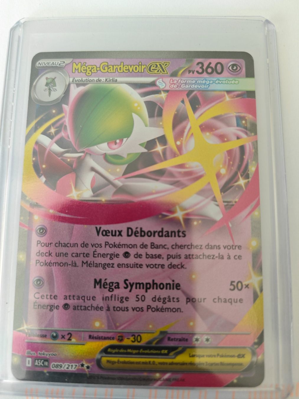 Pokémon Carte collezionabili: Heros Transcendent Méga-Gardevoir EX 089/217 FR – Usato da Môtiers NE venduto da Tanjman