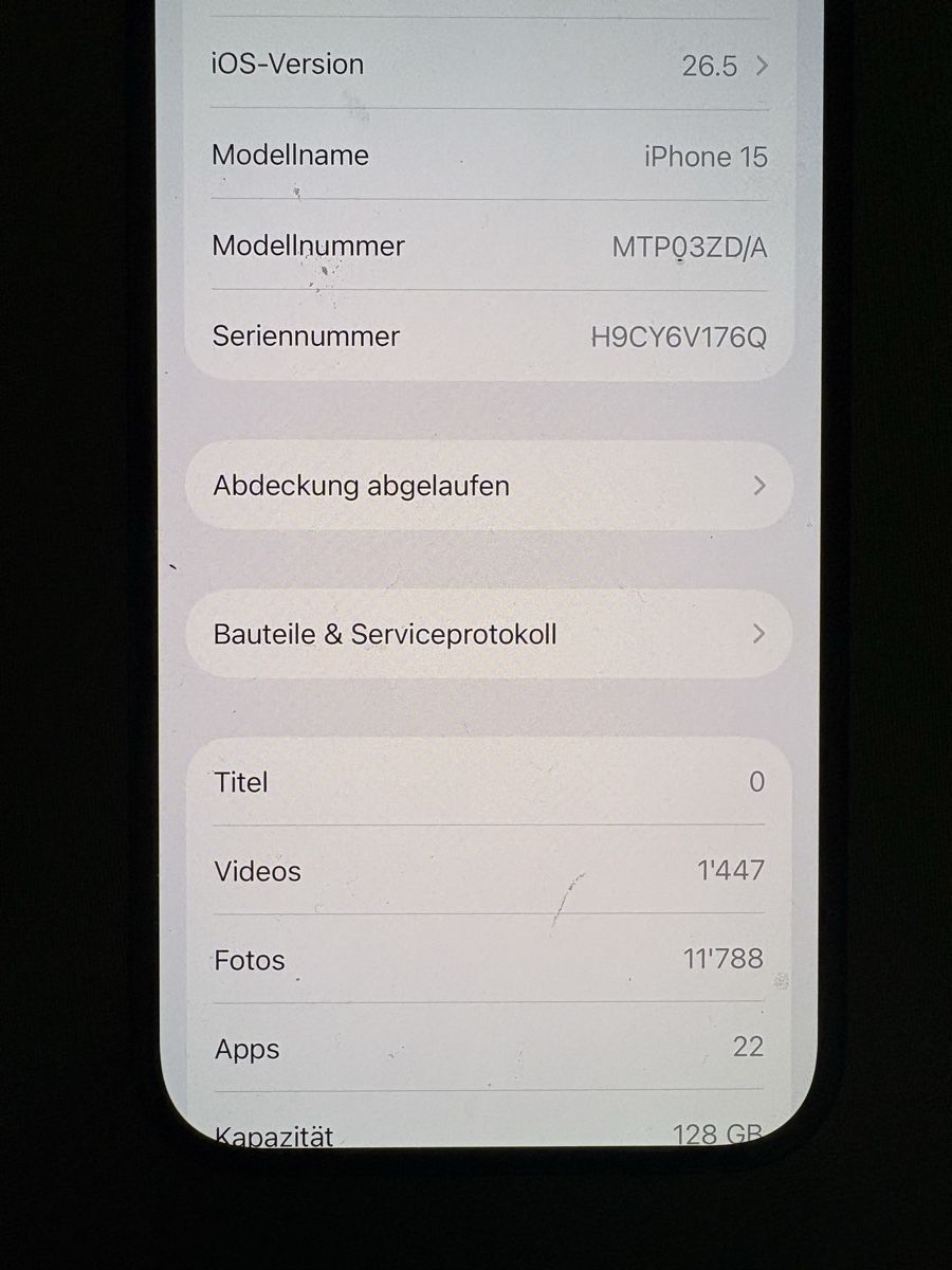 Apple Portables: iPhone 15 128 GB  – Défectueux à Turbenthal par Winc 5