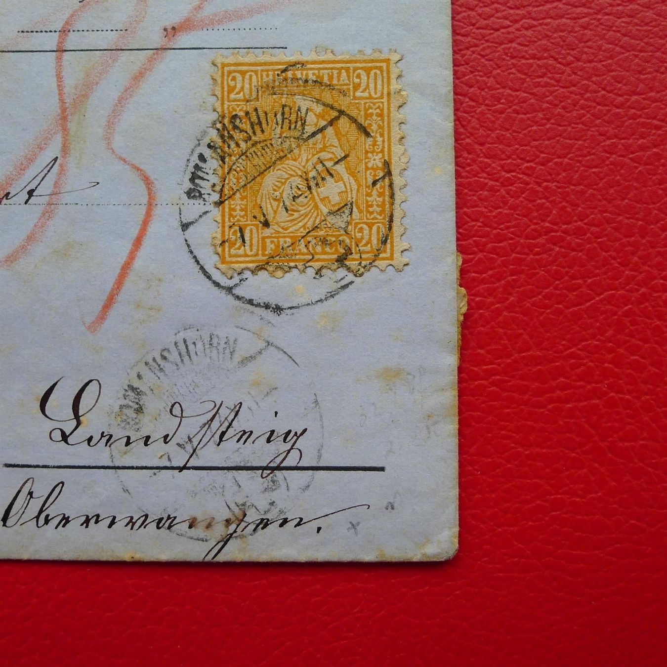 Tutti i francobolli: 1874: Nr.32 auf "Forwarded" BELEG von TRIEST/ROMANSHORN – Usato da Sursee venduto da Luzernerraute 1