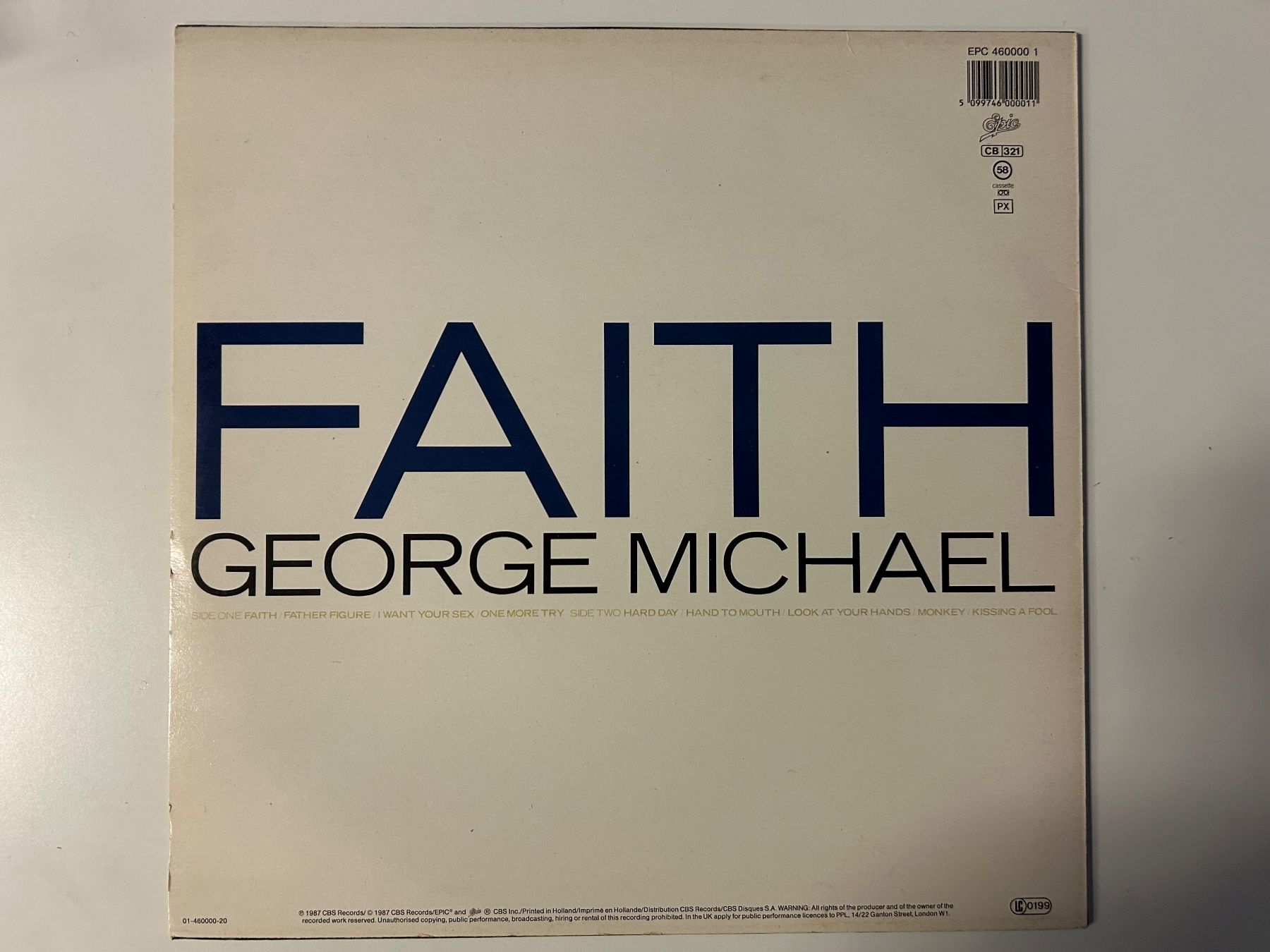 Dischi in vinile: George Michael - Faith  Vinyl Schallplatte – Usato da Aesch BL venduto da BlueMusicRecords 1