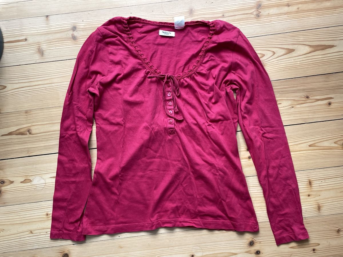 T-shirt: Langarm Shirt Baumwolle – Usato da Winterthur venduto da lynn.n7