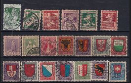 Pro Juventute du début à 1921 oblitéré - cote 500