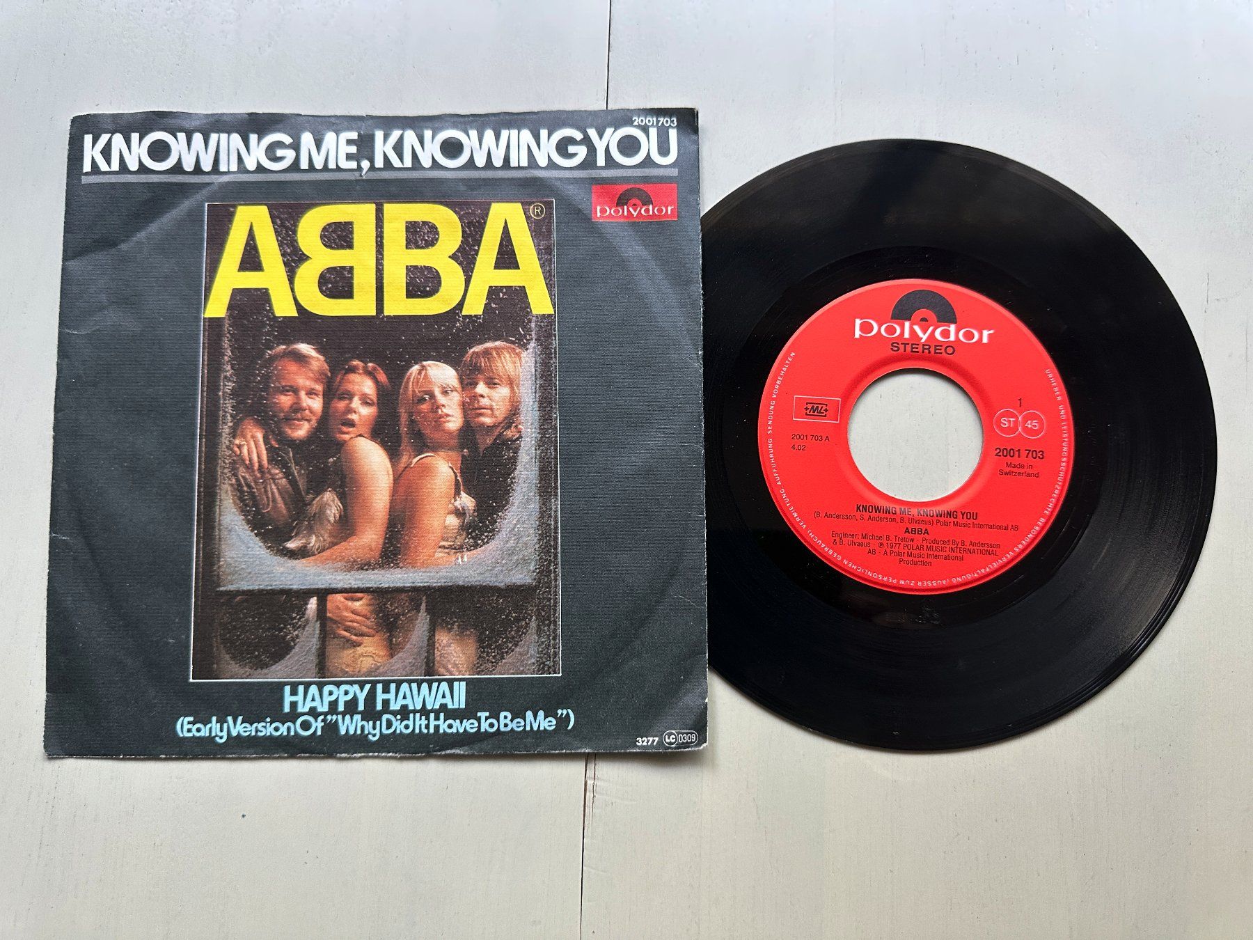 Dischi in vinile: ABBA tolle Single Top Kult Schweizer Pressungen Knowing me – Usato da Basel venduto da Partridge