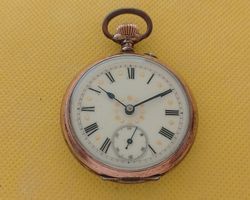 800 Silber Taschenuhr Savonette aufwendig verziert