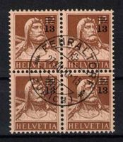 1915 Tell im 4er-Block ʘ  (Nr.134)
