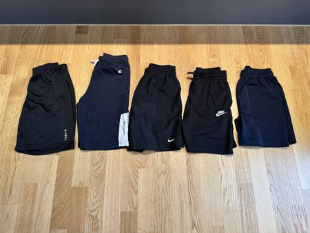 Shorts Sport 5 Stück mit Nike, Champion