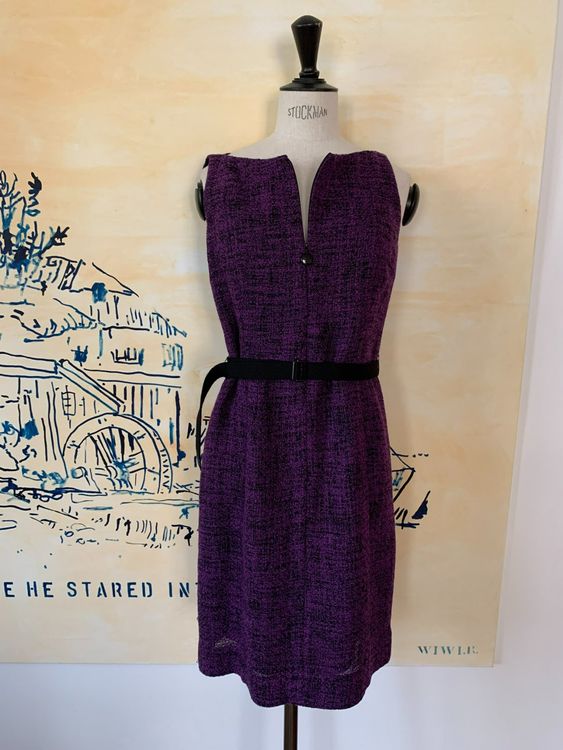 Donna Morgan Business-Kleid Mit 3/4-Ärmeln & Gedrehtem Ausschnitt - Stretch-Krepp