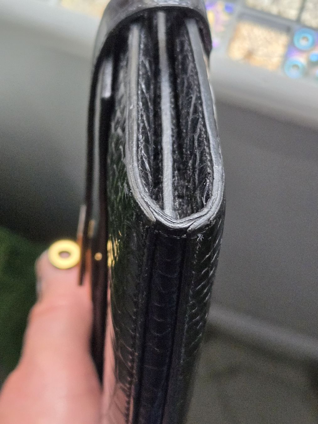 Hermès Portamonete: HERMES  KELLY ALLIGATOR WALLET – Usato da Zug venduto da f_t_827r 5