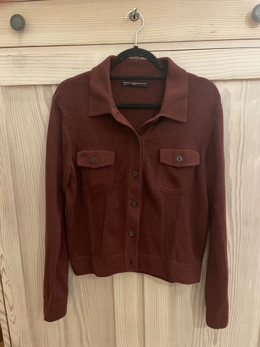 Jacken: Peruvian Connection Strickjacke, S, Bordeauxrot, Top! – Gebraucht aus Basel von non_vn79