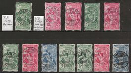 1900 : Lot mit UPU Ausgaben Nr. 77 - 79 mit Vollstempel