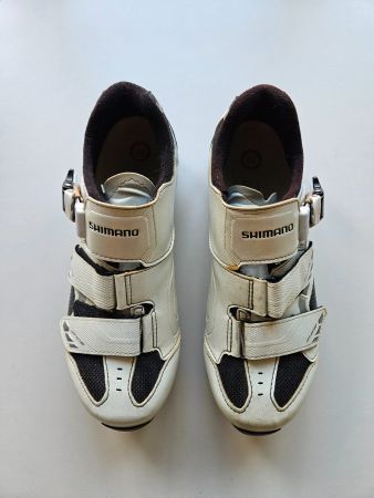 Fahrradschuhe Shimano (off set) weiss/schwarz