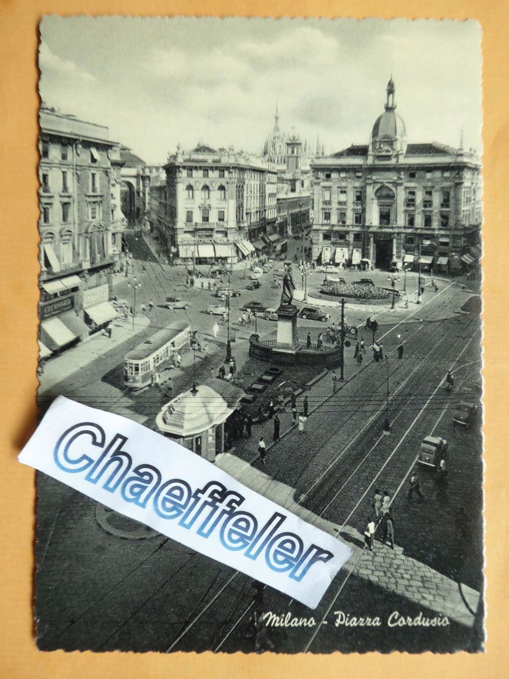 Ansichtskarten: Milano, Piazza Cordusio – Neu (gemäss Beschreibung) aus Zürich von Chaeffeler