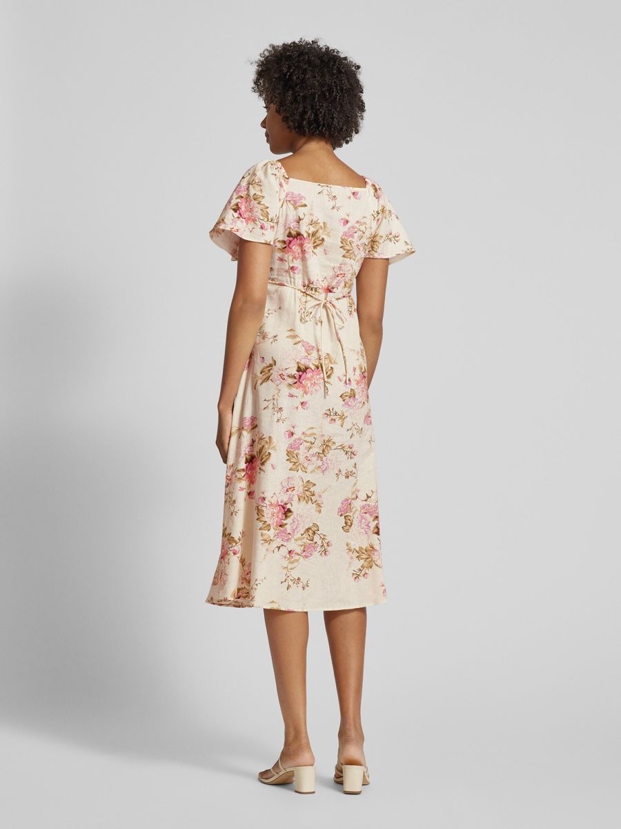 Mango Vestiti: Mango Leinenkleid mit floralem Print – Nuovo (secondo la descrizione) da Sarmenstorf venduto da Nathaliie_21 5