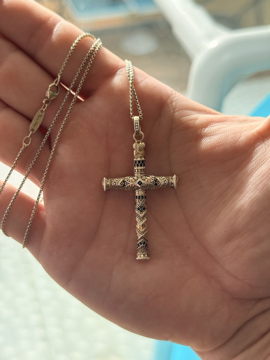Thomas Sabo Ketten: Collier croix plaqué or – Gebraucht aus Pomy von Asw.luxury