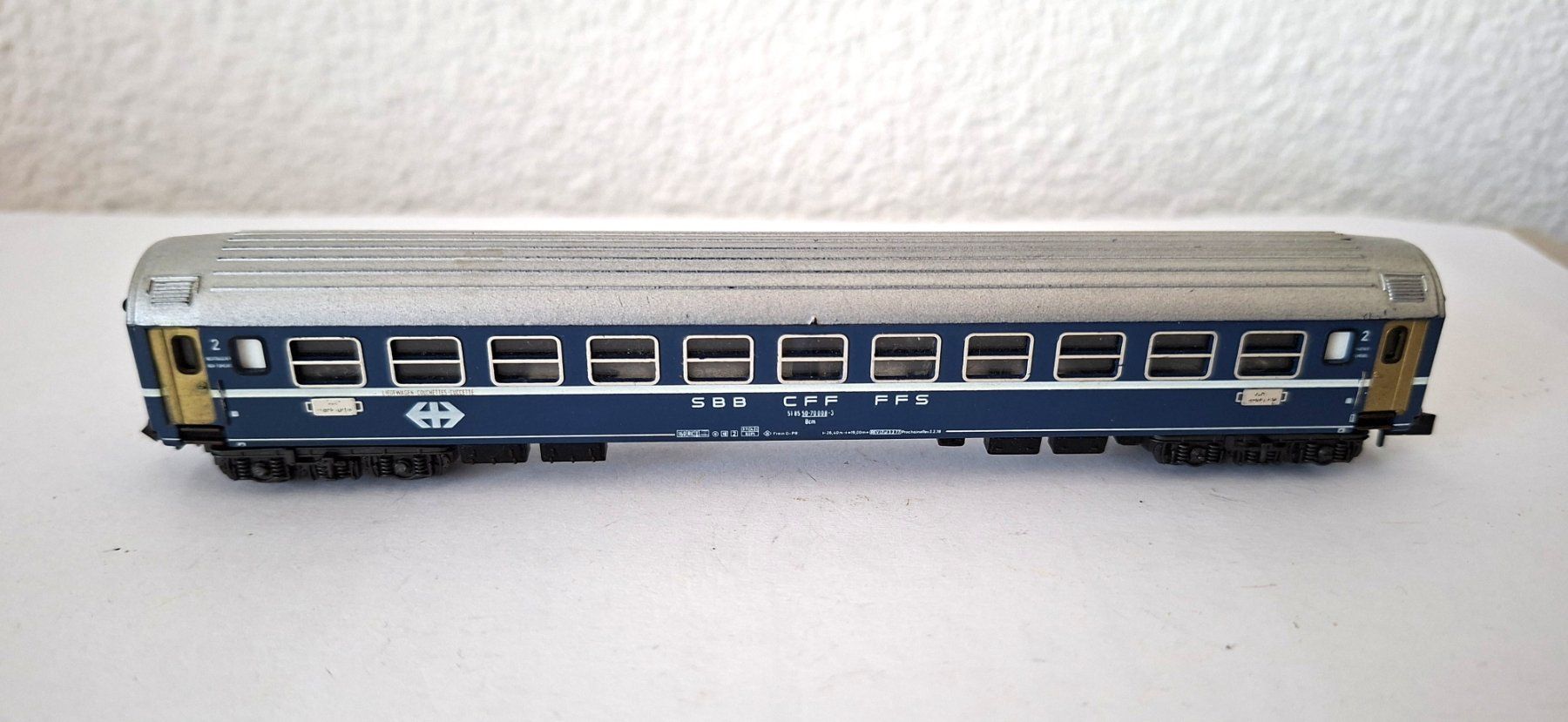 Trix Modelleisenbahnen: Minitrix Bcm blau SBB – Gebraucht aus Biberist von Ntrains 1