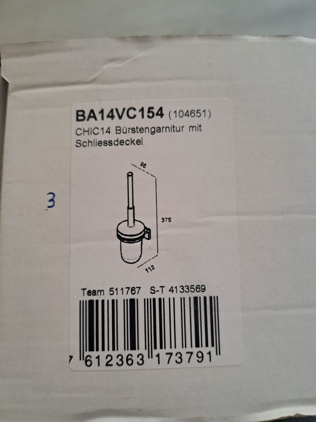 WC: WC Bürste mit Deckel BA14VC154 – Neu und originalverpackt aus Tegerfelden von Spick67 2