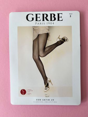 GERBE, Strumpfhose SUN SATIN 20, Gr. S (2), Farbe Schwarz