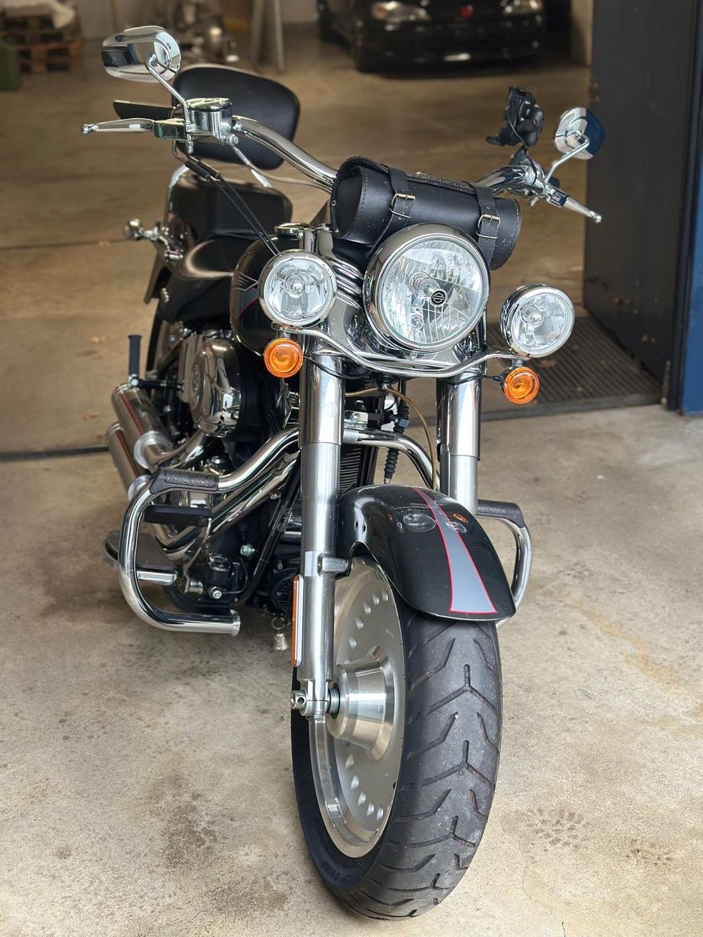 Harley-Davidson Chopper: Harley Davidson Fat Boy FLSTF in schwarz – Usato da Balsthal venduto da Fede_1