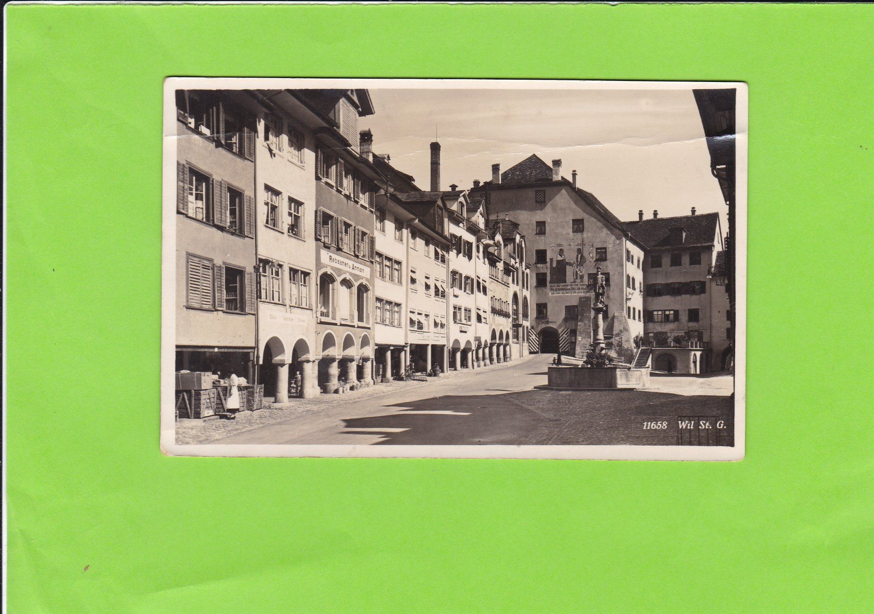 Cartoline postali: Wil SG--Strassenpartie--Feldpost – Usato da St. Peterzell venduto da neckertal