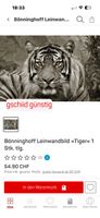 Leinwandbild „TIGER“ 118x78x2 cm