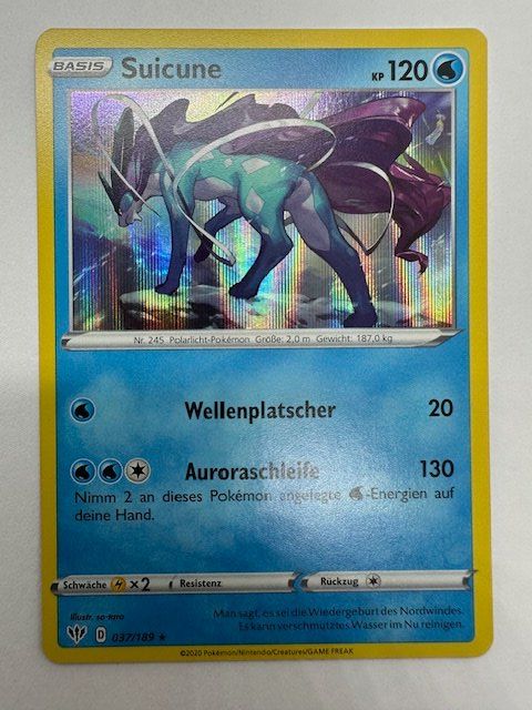 Pokémon Carte collezionabili: Suicune - Holo – Nuovo (secondo la descrizione) da Nussbaumen AG venduto da Pika-Shop