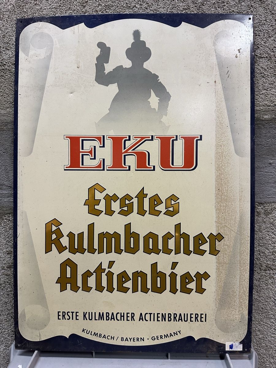 Schilder: Eku Kulmbach Werbung Reklame bier – Gebraucht aus Reinach AG von rares75