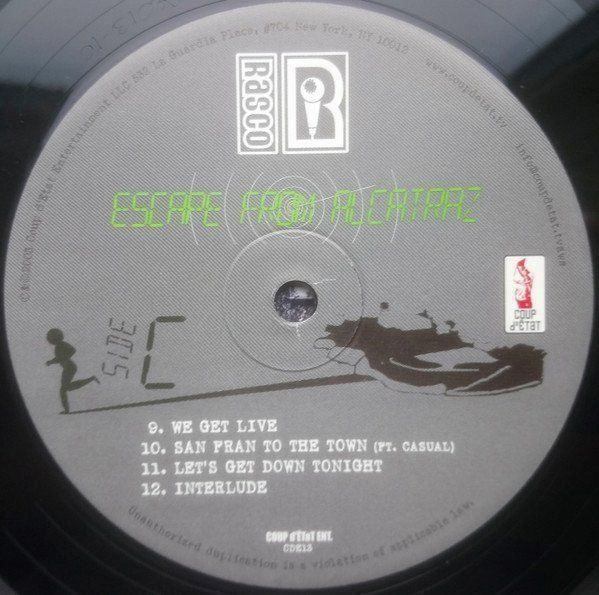 Dischi in vinile: Rasco – Escape From Alcatraz – Nuovo e nell'imballaggio originale da Genève venduto da jim.k 5