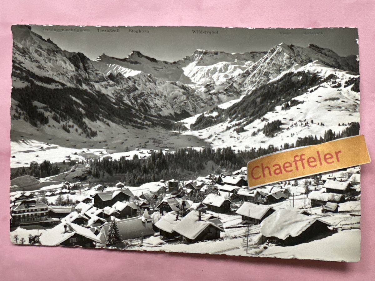 Cartoline postali: 1952. 3047 Adelboden  – Usato da Zürich venduto da Chaeffeler