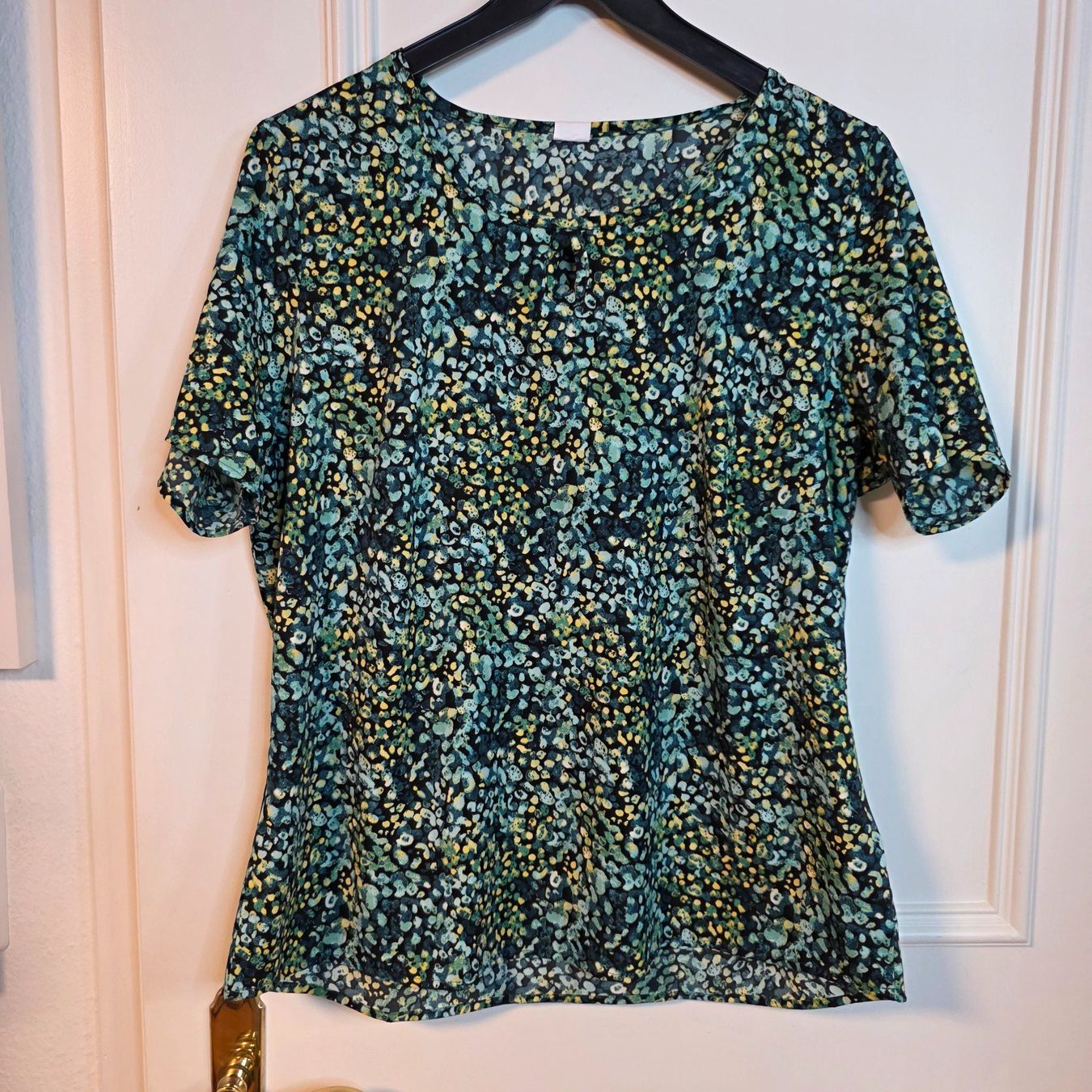 Camicette: Damenbluse Gr. 42 Türkis Petrol 100% Polyester – Usato da Wald ZH venduto da CapLux 3