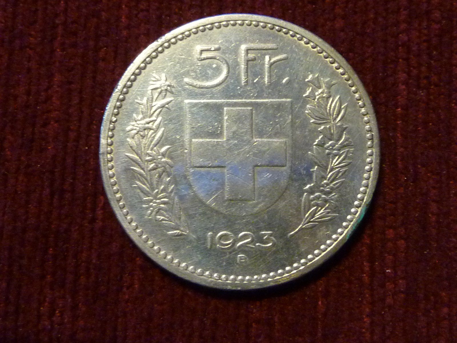 Alle Münzen: 5 Franken 1923 B – Gebraucht aus Altstätten SG von Toscana1 1