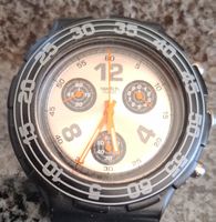 Chronograph Swatch Uhr schwarz