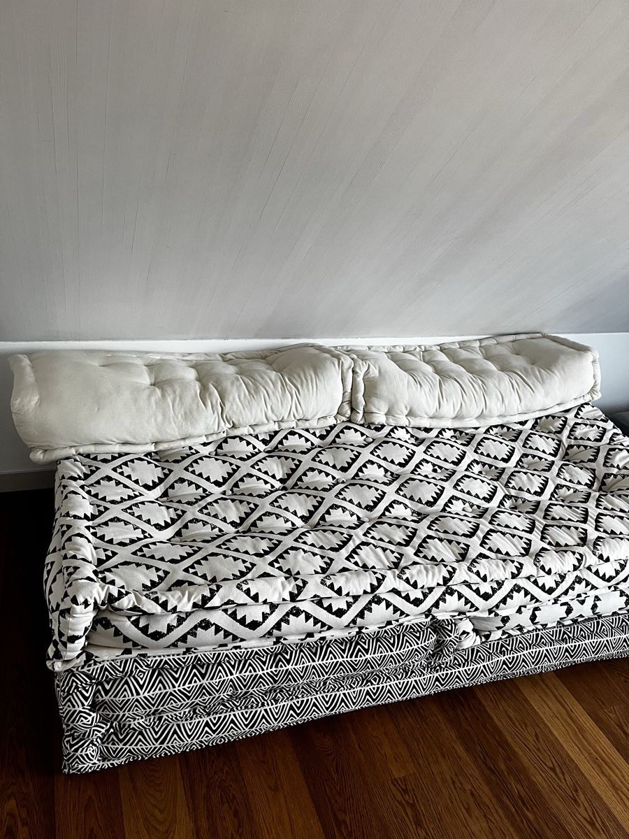 Vidaxl Divani: vidaXL 3-Sitzer Modularer Pouf Patchwork Stoff – Usato da Oberrieden venduto da MatthiasLe