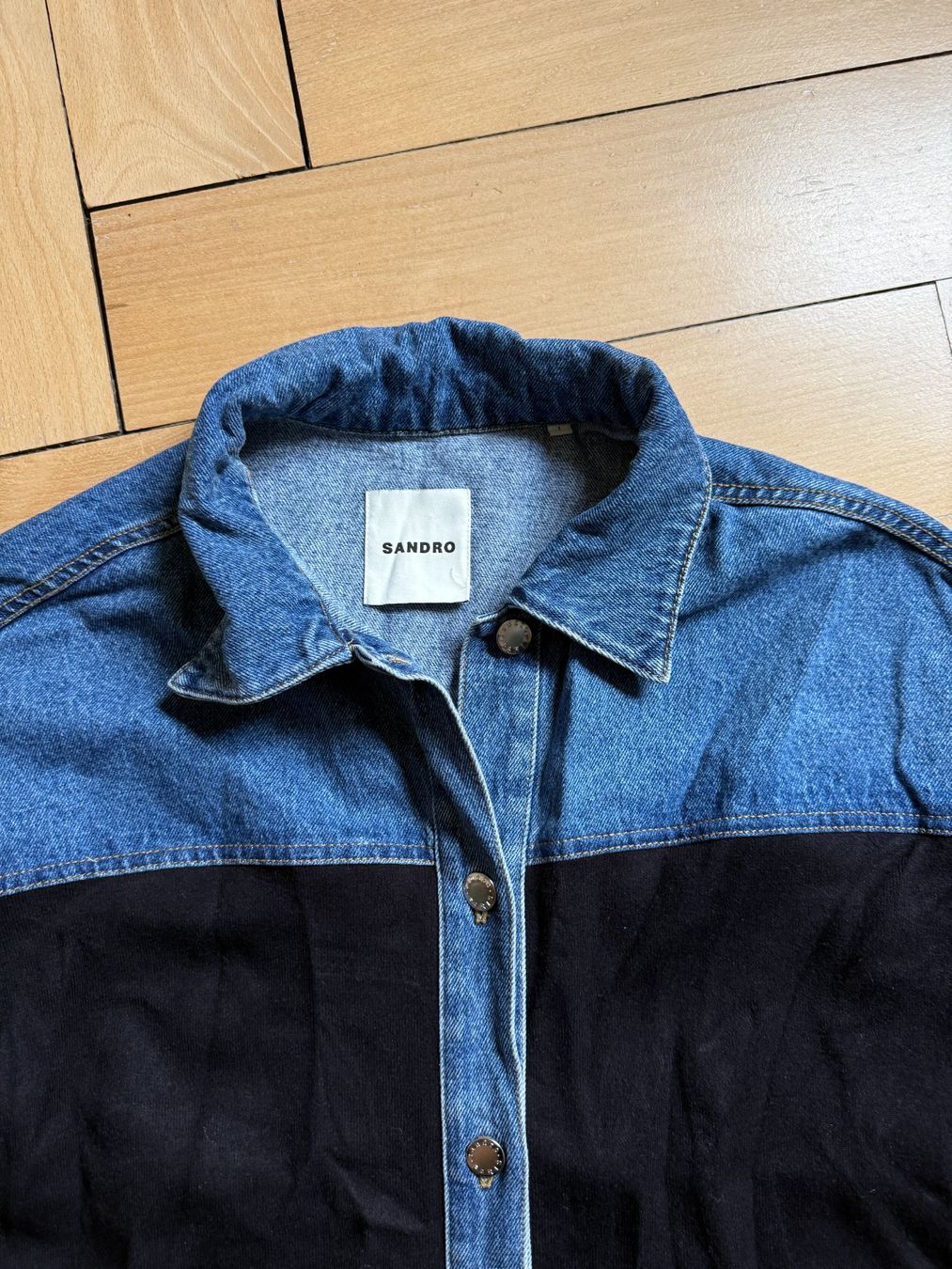 Sandro Vestes: SANDRO - Hemdjacke mit Jeanselementen 36 – D'occasion à Zürich par Diazaio 3