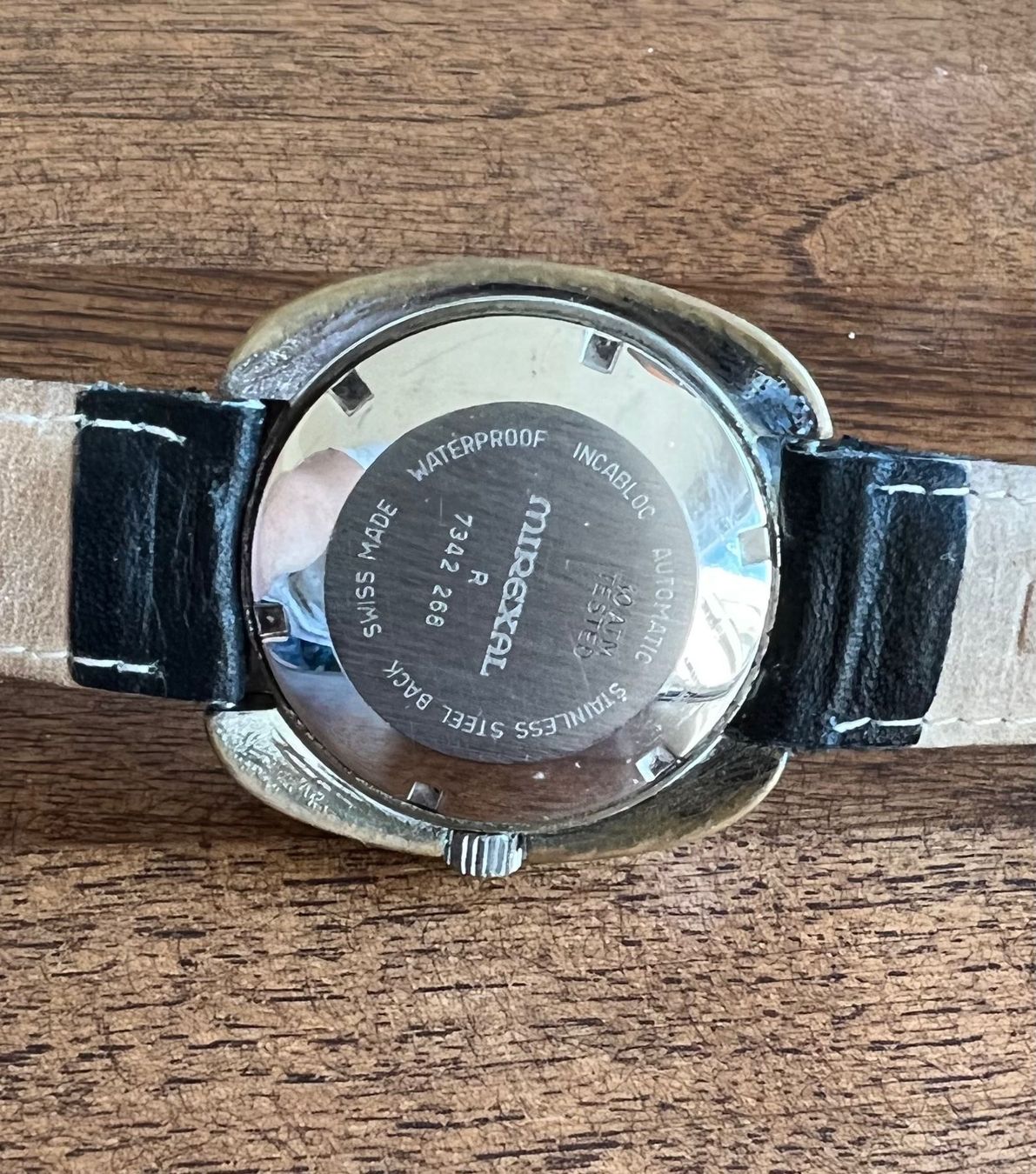 Orologi: Vintage blue dial patina jumbo watch – Usato da Morges venduto da thetimebureau 1
