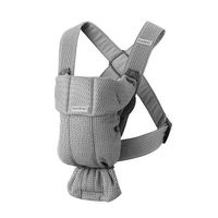 Baby Björn Babytrage Mini 0-1 Jahr, 3D-Netzstoff, grey grau