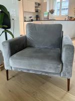 Norrwood Sessel Sauvo aus Samt Grau