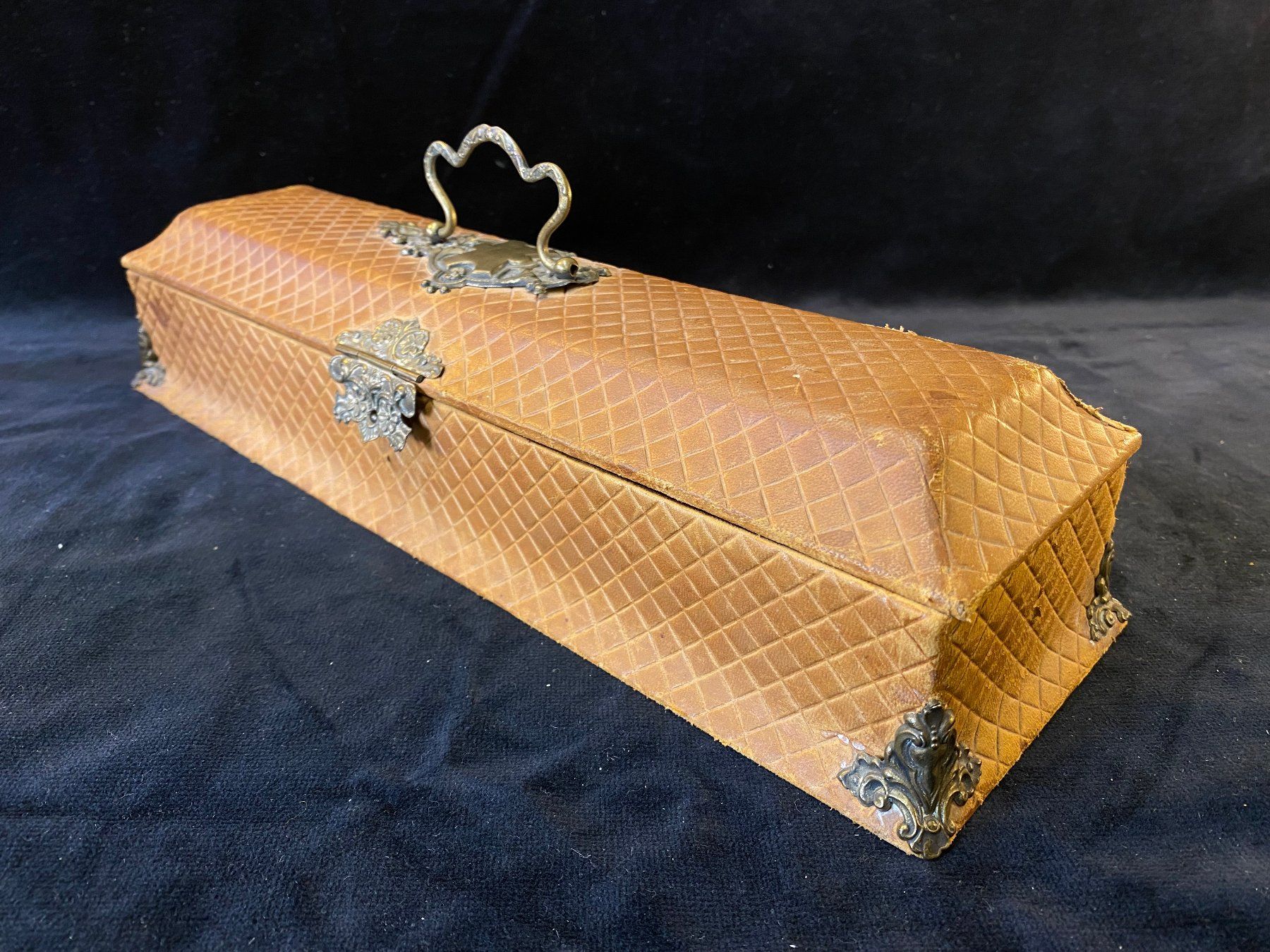 Barattoli: Seltene Antike Handschuh Box um 1890 – Usato da Schaffhausen venduto da vintageworld
